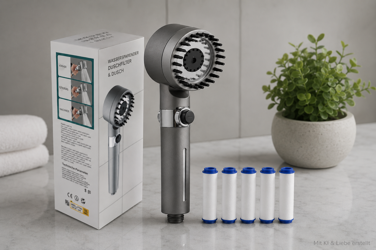 Duschfilter – Weniger Kalk, gesündere Haut & Haare